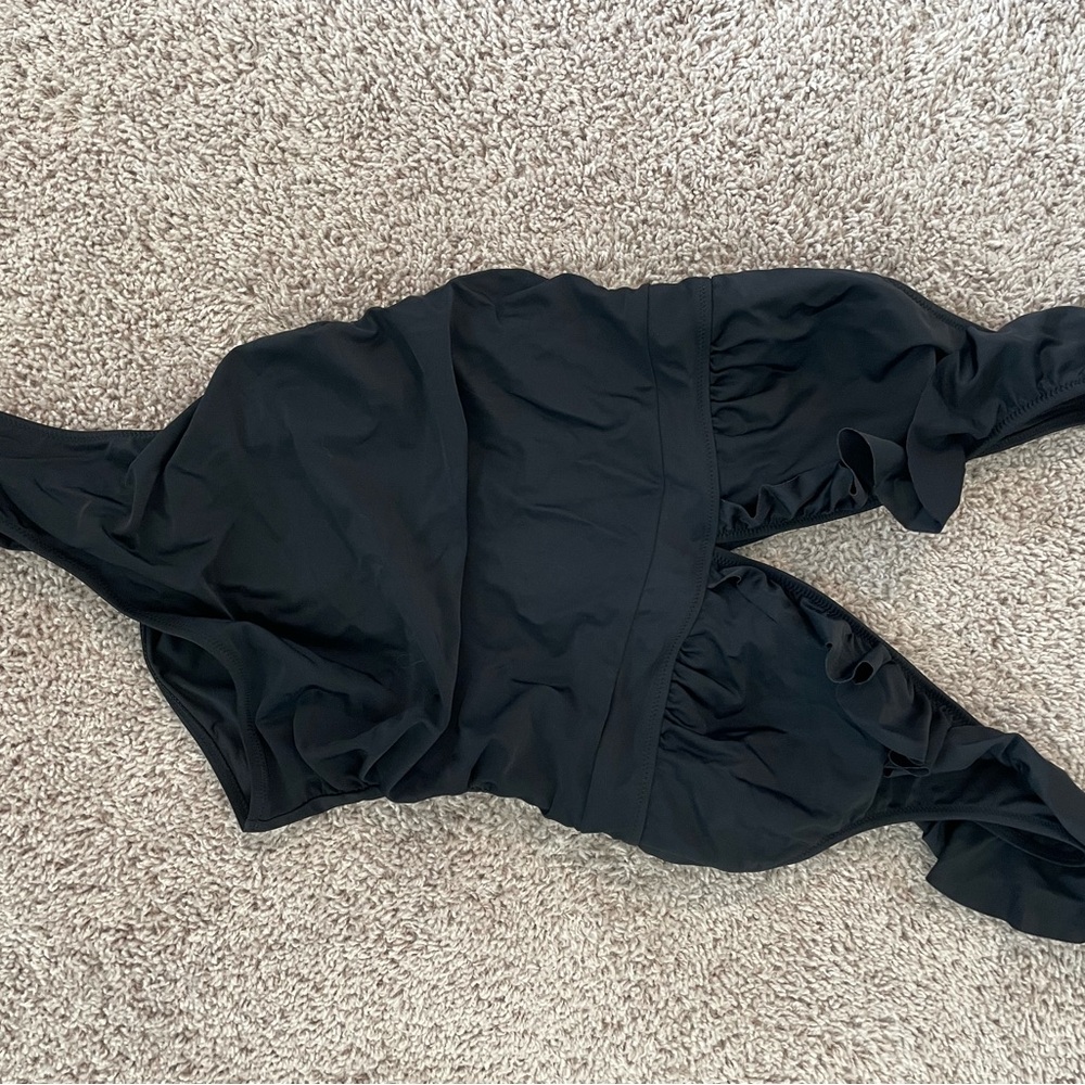 Black One-Piece Swimsuit